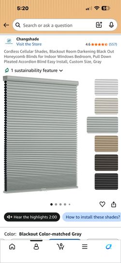 Cordless Cellular Shades, Blackout Room