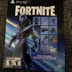 Fortnite Ps5 Code For The Cobalt Star Skin And Accessories 