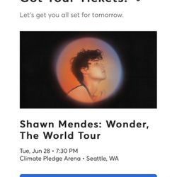 Shawn Mendes - Climate Pledge Arena 6/28