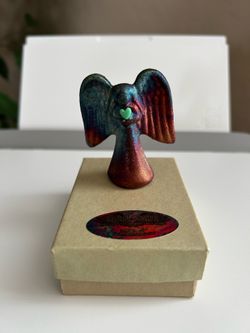 Spirit Guardian Angel, Raku Pottery