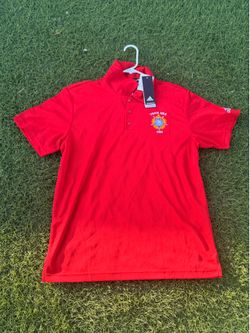 Adidas Team USA CISM Military Sports Polo Shirt Red Aeroready Men’s L NWT