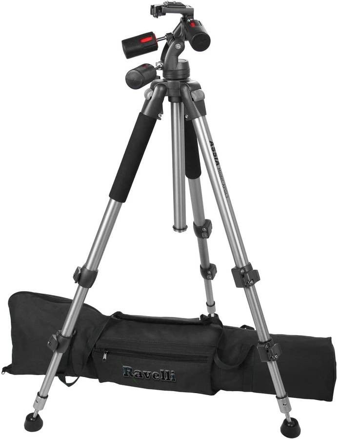 Ravelli Photo Tripod, with 3-way tilt head and carry bag