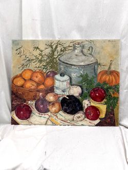“Still Life” Oil On Canvas Painting