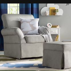 Glider Chair With Ottoman 