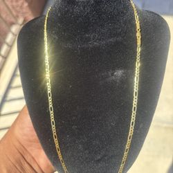10K FIGARO SOLID GOLD CHAIN 