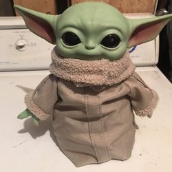baby yoda plush with hard head, (read Description)