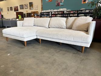 JOYBIRD Lewis Apartment Sectional in Borough Cotton Upholstery