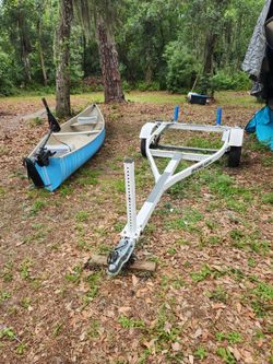 Square Back Canoe & Motor & Trailer