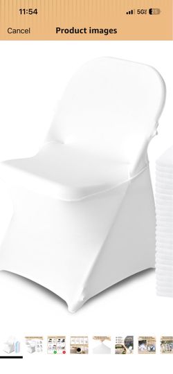 White chair covers