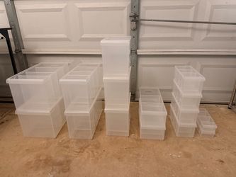 The Container Store Stackable Storage Bin Lot
