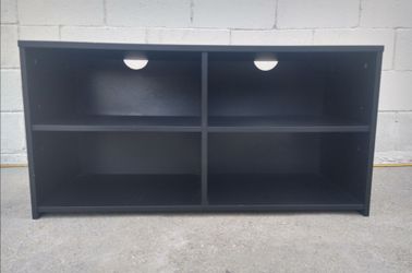 Black TV Stand Book Shelf