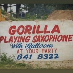 Gorilla Playing Saxophone