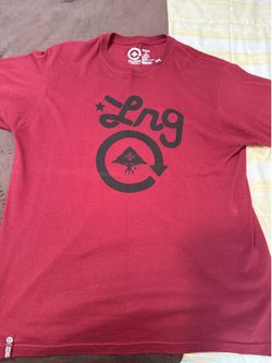LRG Burgundy T Shirt Size XL