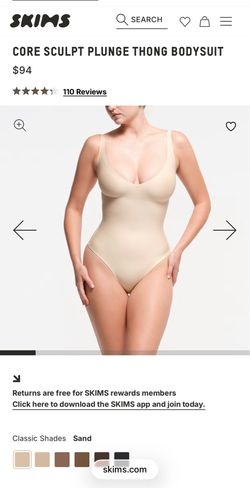 Skim CS PLUNGE BODYSUIT SMALL BRAND NEW