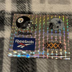 Super Bowl XXX Hologram Stickers 