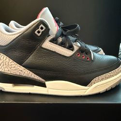 air jordan 3 black cement size 8.5