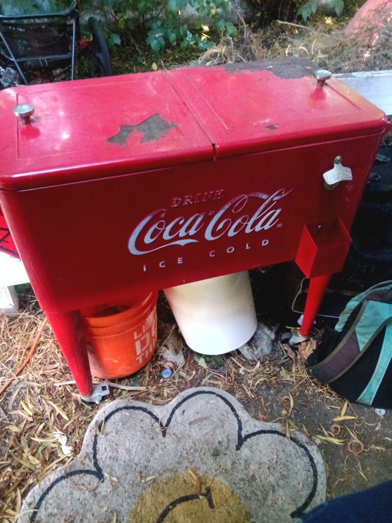 Vintage Coke Cooler Works Great