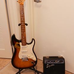 Guitar Combo Set 1992 Johnston America Plus Square Sp10 Amplifier