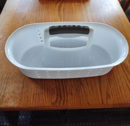 'American Maid' Caddy Large Sturdy Durable with Handle White Ventilation Design Made in USA Storage/Organizing Easy Clean NEW