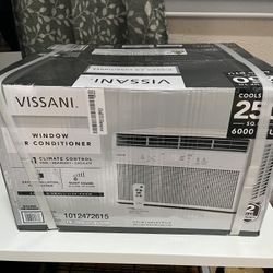 New In-box 6,000 BTU 115-Volt Window Air Conditioner 250 sq. ft. with Remote 
