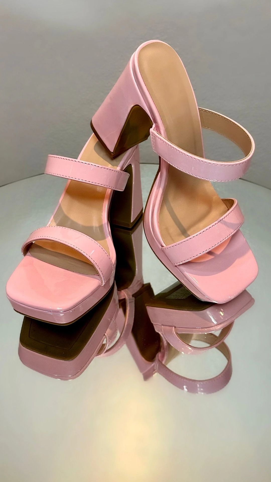 Pink Patent Leather Heels - Bulk Purchase, Wholesale Price