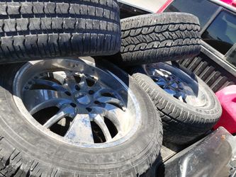 Brand New P285/50R20 Goodyear Tires on 20" Imagine Chrome Wheels (6x139.7 / 6x5.5) - Fits Chevy/GMC/Cadillac
