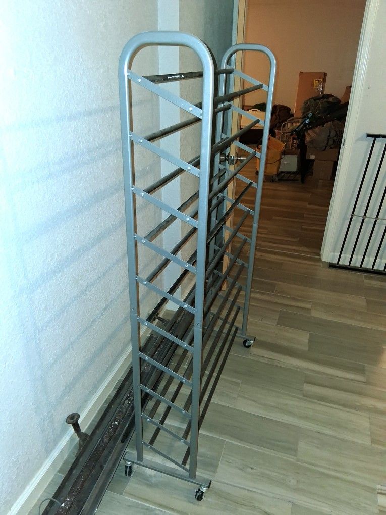 Aluminum (?) Shoe Rack