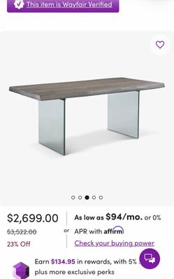 Dining table from city furniture