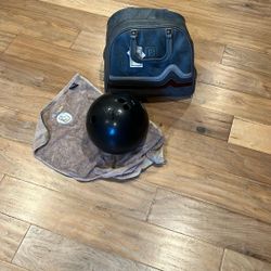 Bowling ball and bag