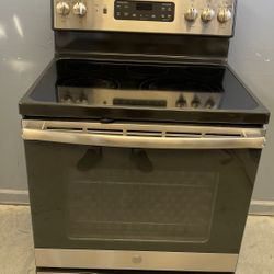 Stove Electric Stainless Steel Works Perfectly Very Clean 