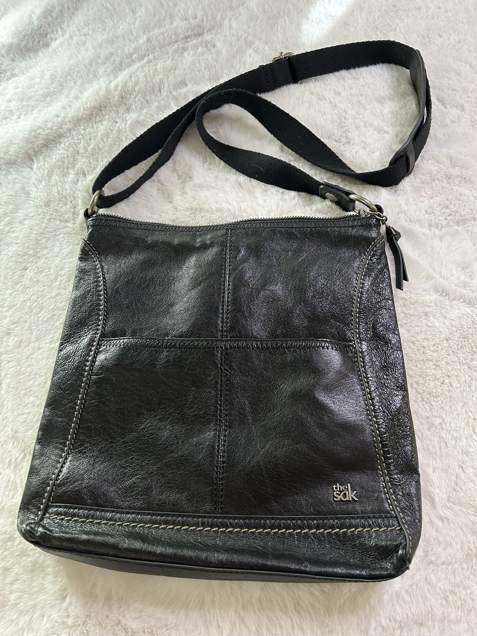 The San Leather Hobo Crossbody Bag