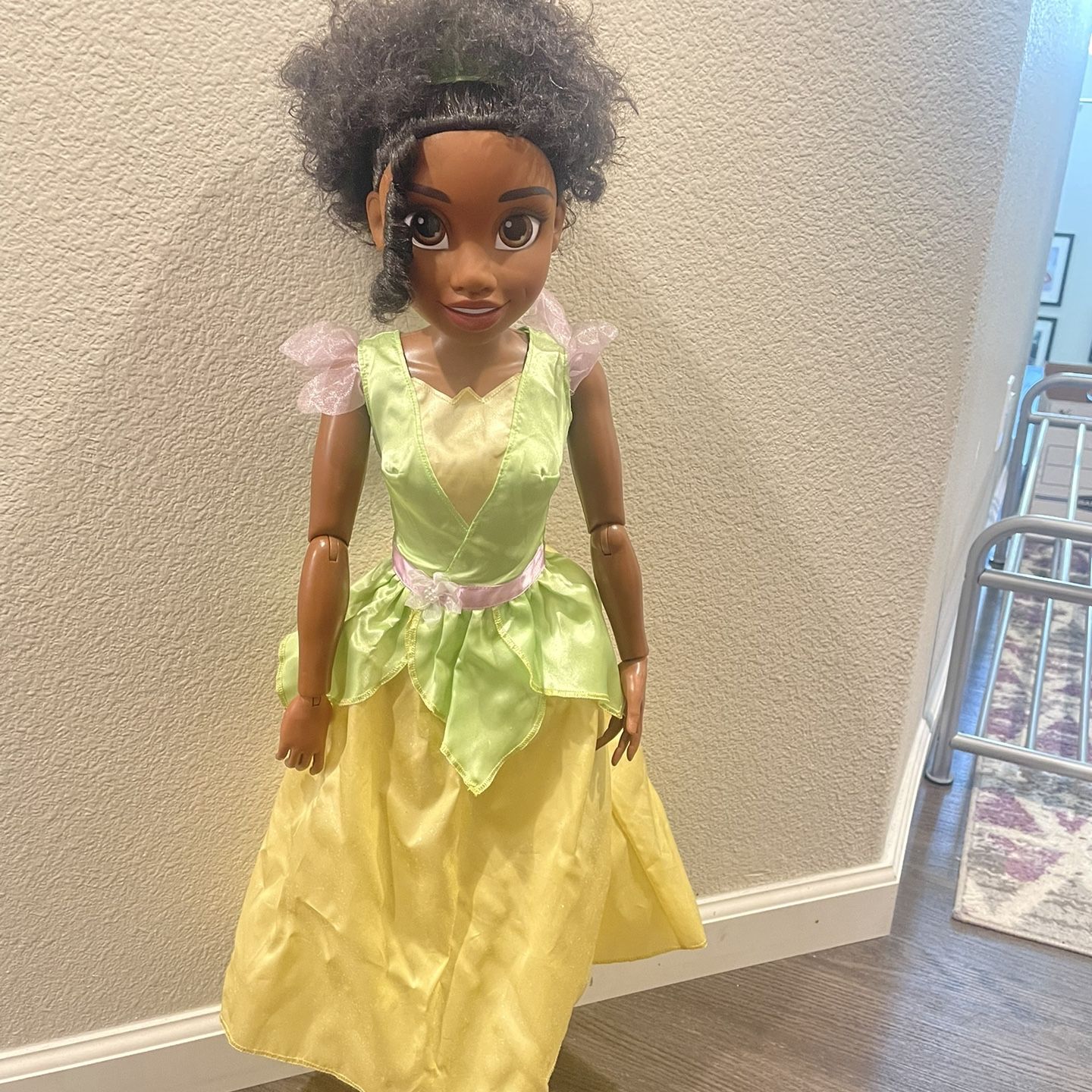 princess tiana yellow dress Princess Tiana Waitress Costume Tiana Yellow Waitress Short Sleeve Dress, Princess And The Frog