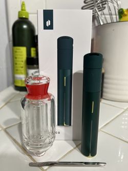Green Pivot Device + Glass Attachment Like New used once