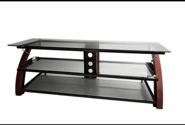 Modern Black Glass TV Stand/ Entertainment Center