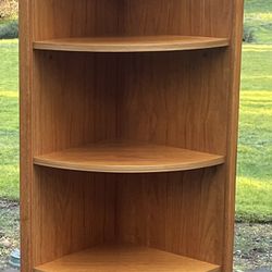 Danish Modern Teak Corner Bookcase – Made in Denmark - One Still Available