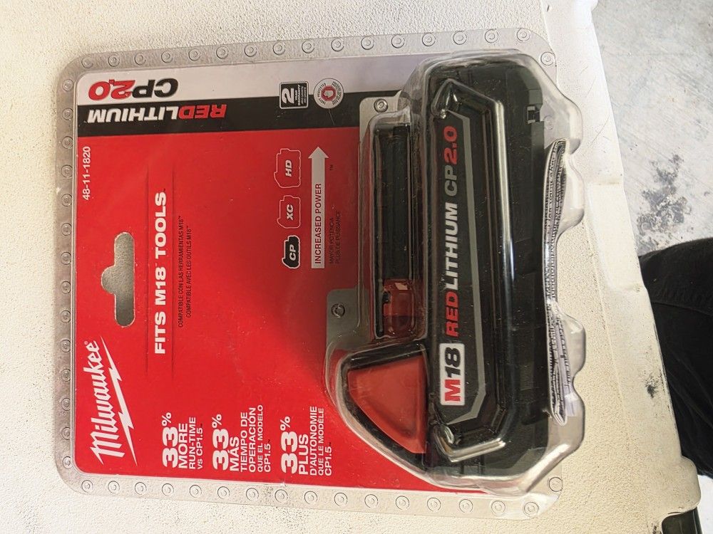 MILWAUKEE M18 BATTERY 2.0