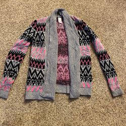 Warm Opened Front Sweater