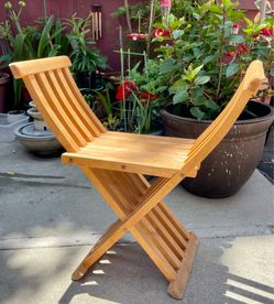 Simon Gavina “Tomasa” Style Teak Folding Chair