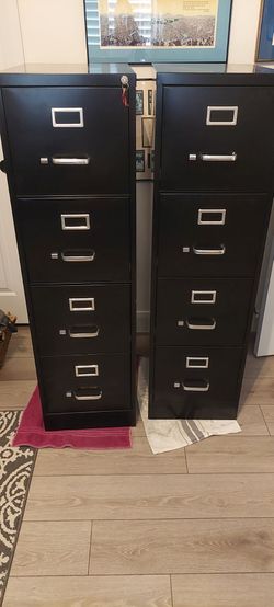 2 VERTICAL METAL FILING CABINETS
