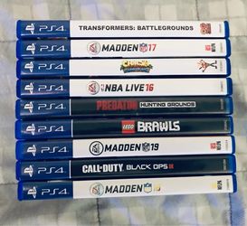 PS4 PlayStation 4 Games lot of 9 Adult owned in very good condition fully functional please check out photo For Game titles $25 for ALL!