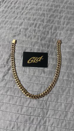 14k cuban link chain 18”