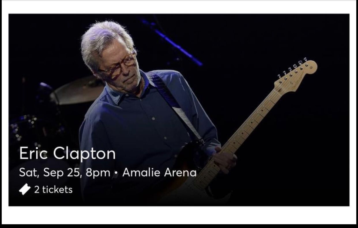Eric Clapton  - 2 Tickets