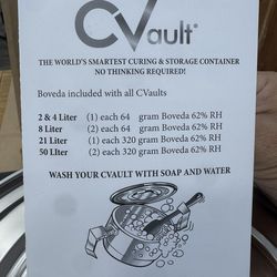 CVault 8 Liter Humidity Curing Storage Container (4) pack