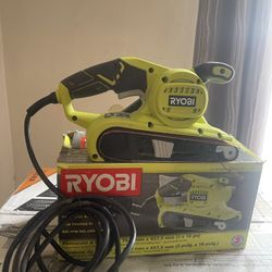 RYOBI 6 Amp Corded 3 in.W x 18 in.L Portable Belt Sander