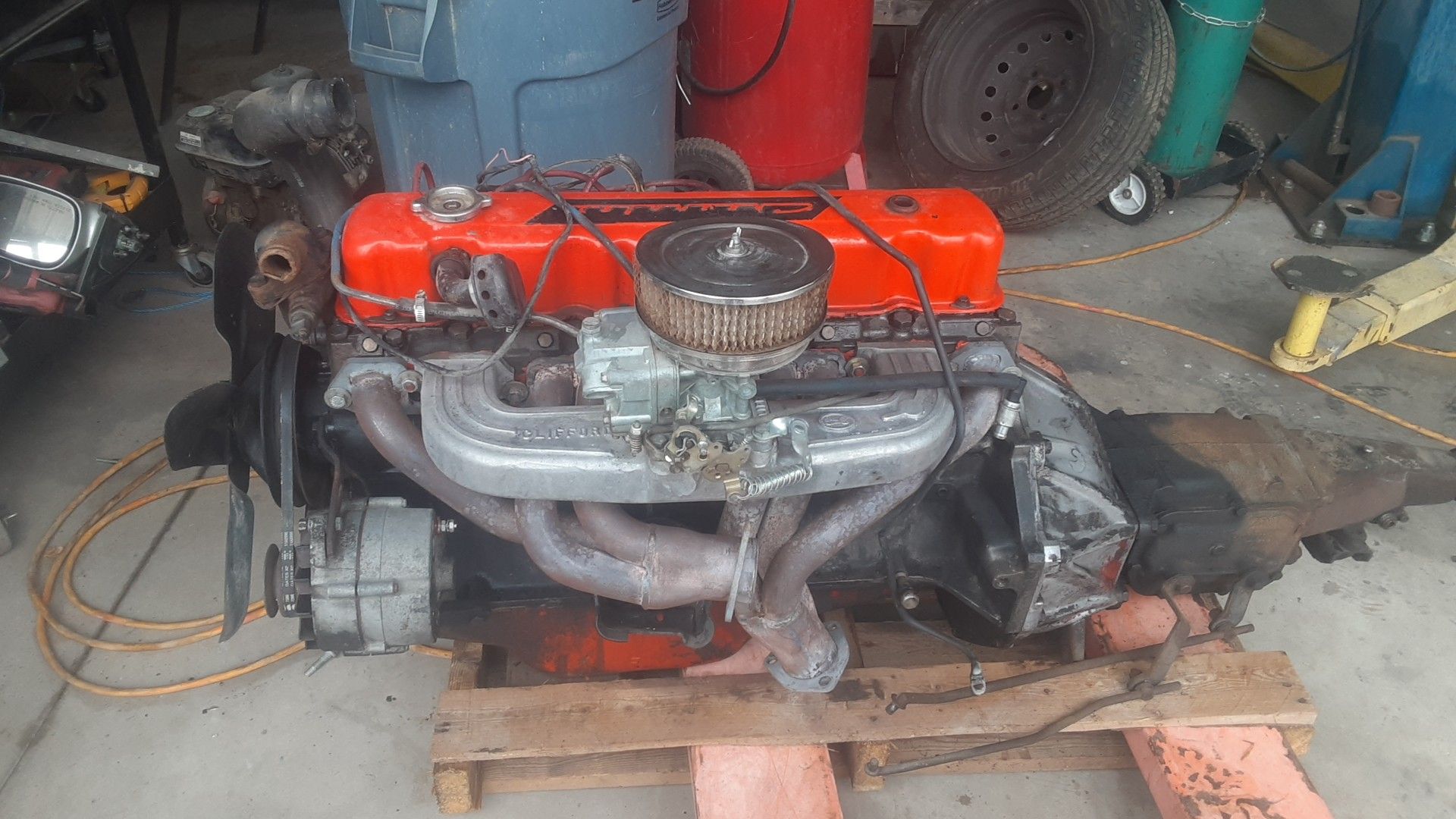 Chevy nova motor rebuilt of a 65nova