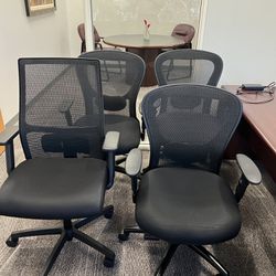 4 Office chairs - Together Or Individual 