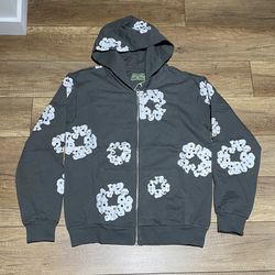 Denim Tears Gray Zipper Hoodie 