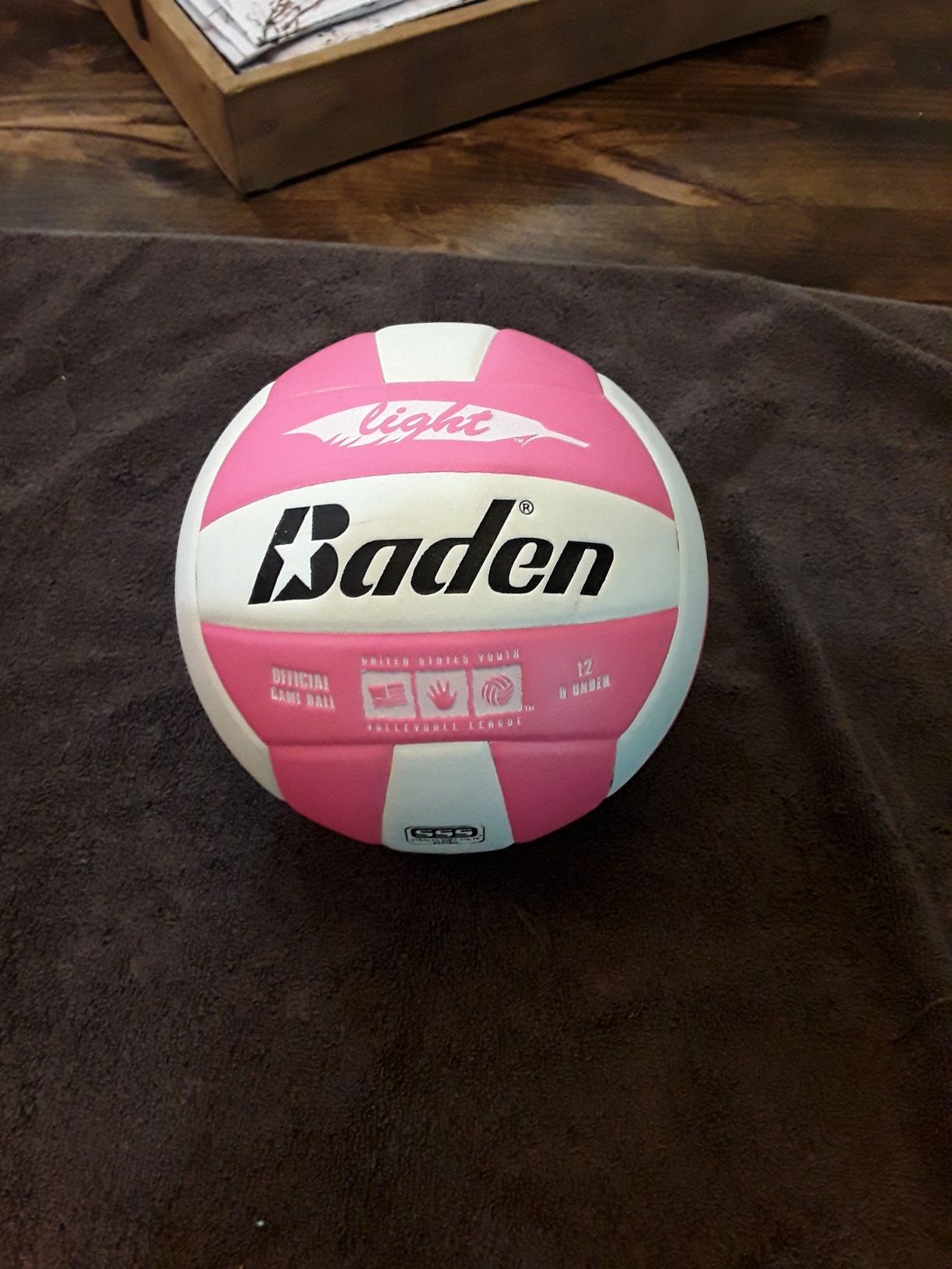 Baden Light Microfiber Training Volleyball (Official), Pink & White