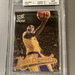 Kobe Bryant 1996-97 Ultra Gold Medallion BGS 8 graded rookie card