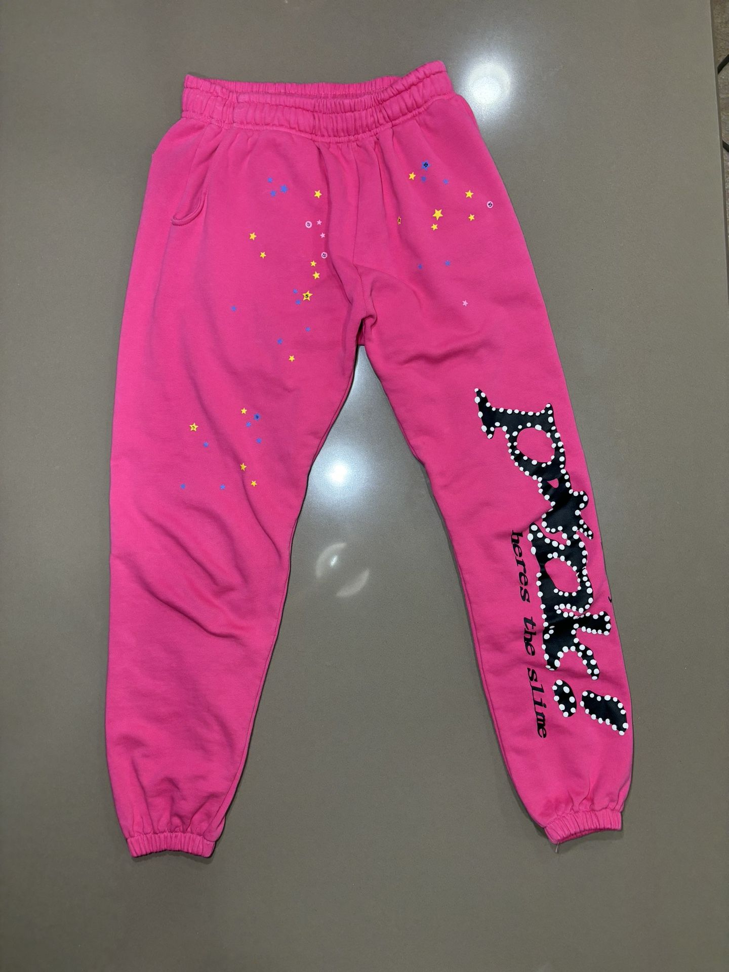 Pink Sp5der Joggers